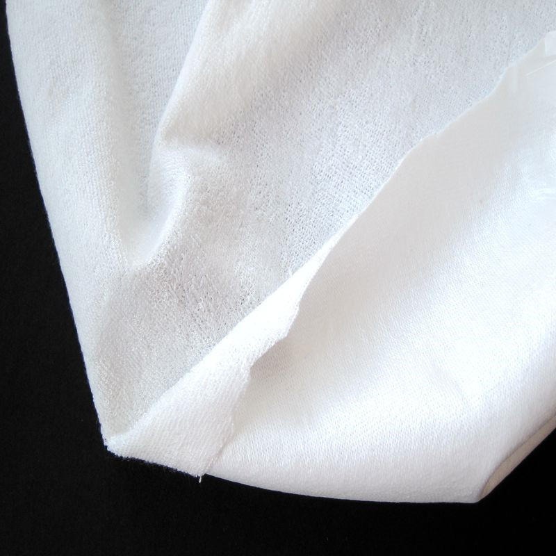 口水肩防水复合布人棉针织布料复合低透透明TPU防水透气膜 拓源复合科技针织布贴合防水膜