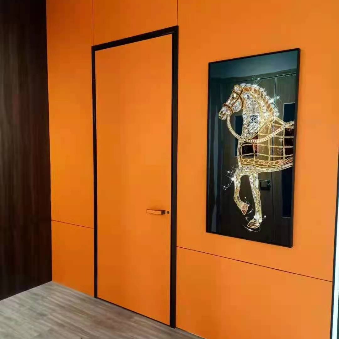 办公室门 铝木复合办公室门高隔间门 平板门 实木复合铝木门厂家慕澜价格优惠图片