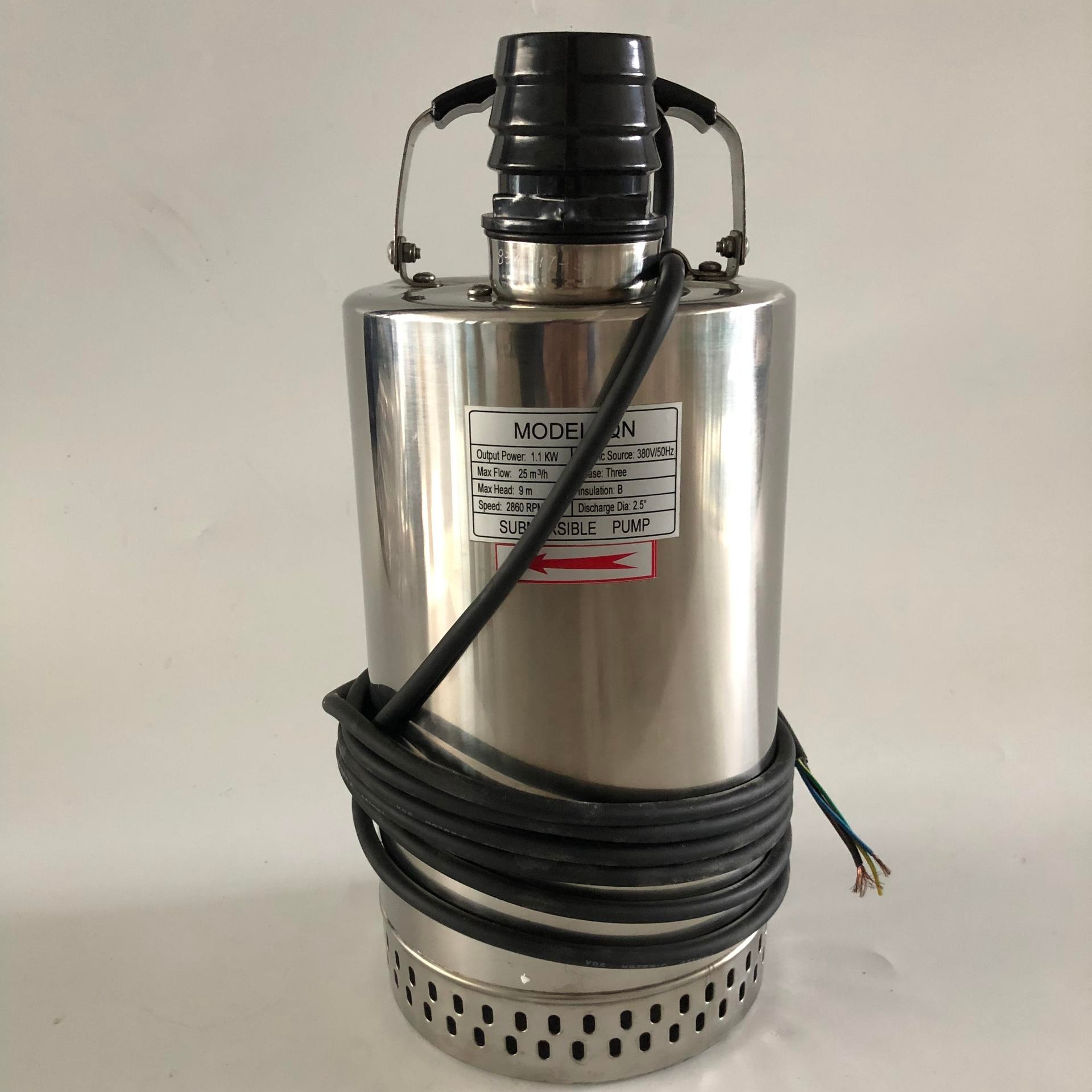 QDN10-10-0.75KW不锈钢潜水泵 小型单相潜水泵 全自动带浮球潜水泵