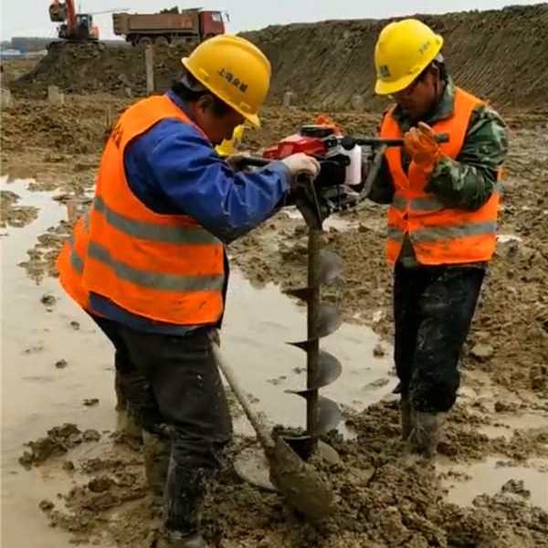 雷力掏管桩内孔泥巴机器 挖桩取土机 带架子掏桩芯工具