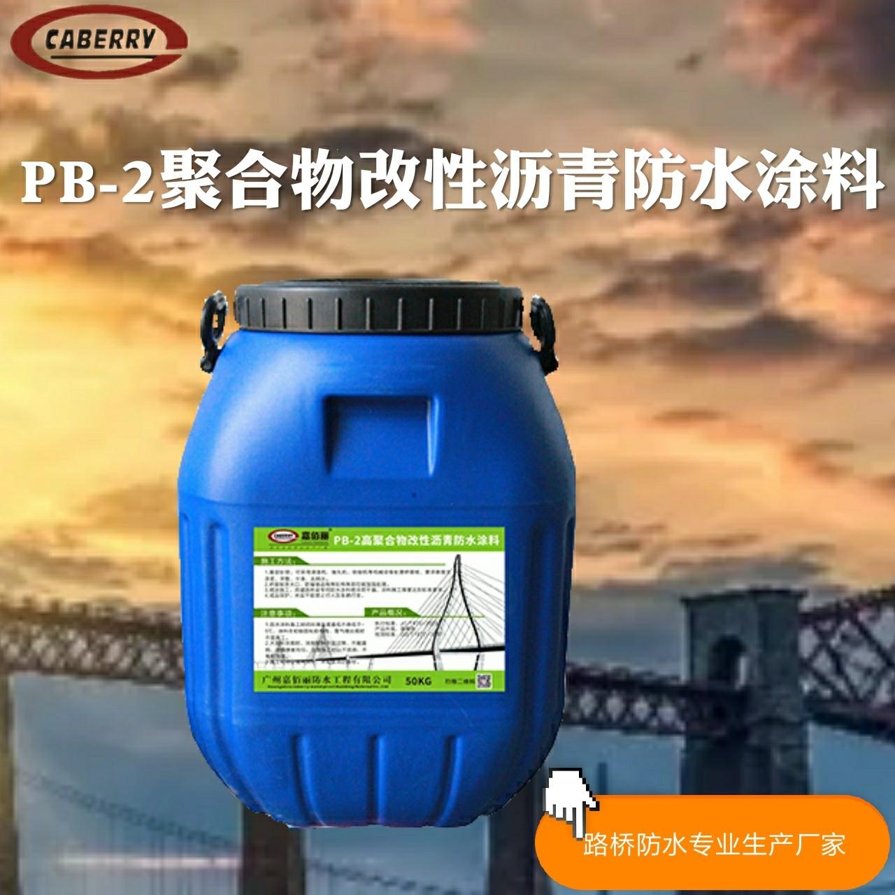 道桥设计要求防水层 PB-2聚合物改性沥青防水涂料 质量达到要求标准图片