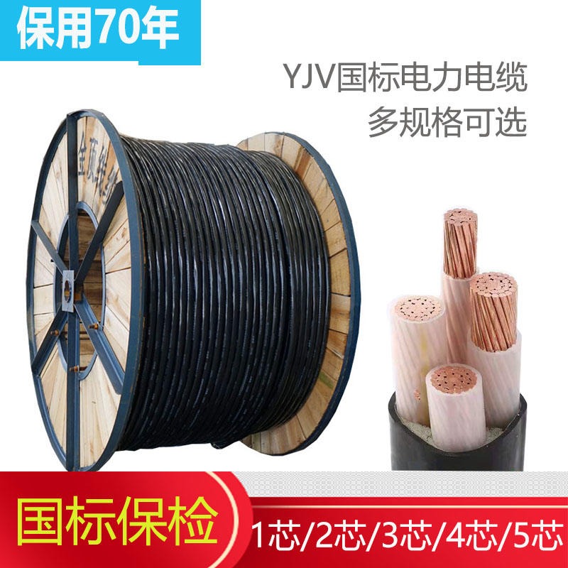 金顶电缆 电线电缆 生产厂家 低烟无卤电线没电缆 现货供应 WDZ-YJY3*70+1*35
