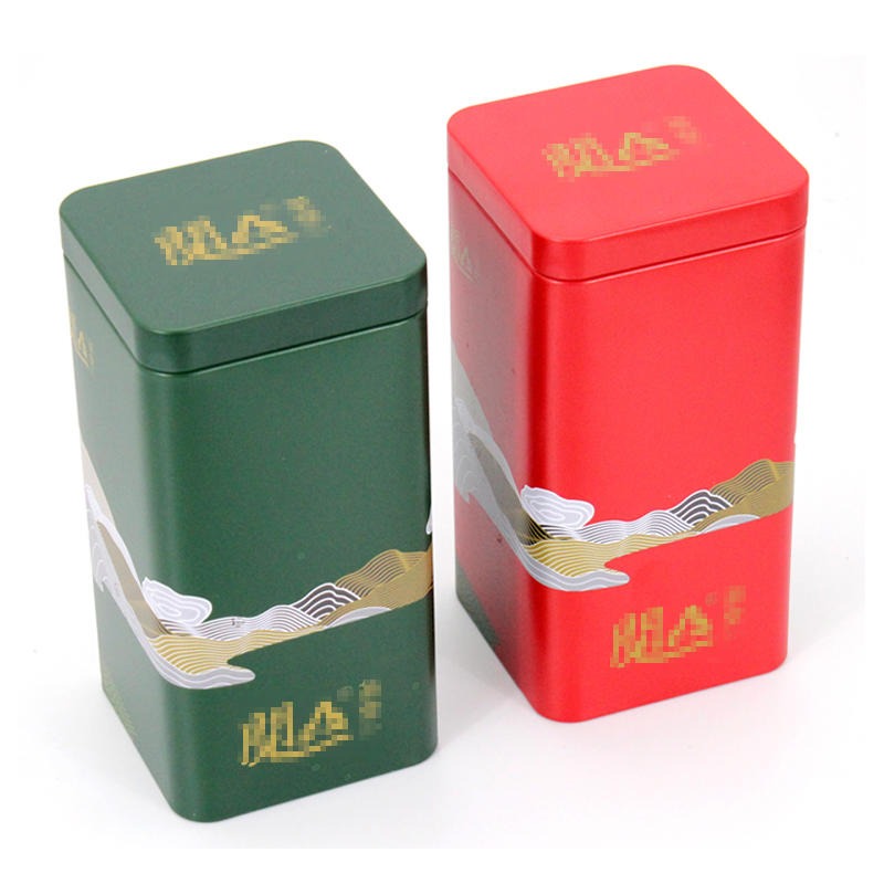 马口铁茶叶罐厂 正方形防潮茶叶铁罐 麦氏罐业 订做铁盒包装