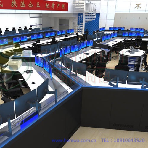 广汉国能尚德SD-06弧形控制台 直型操作台 拐角调度台,负责安装图片