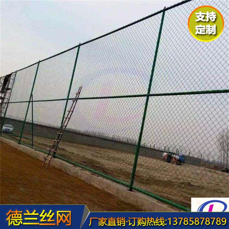 厂商专供 欢迎来电 德兰丝网 足球场防护栏  球场围栏网 勾花防护网