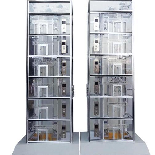 FCDT-2型 双联六层透明仿真教学客梯 透明电梯实训模型 透明电梯仿真模型