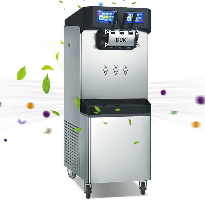 英迪尔台式双色冰淇淋机 冰激凌机商用 冷冻食品加工设备图片