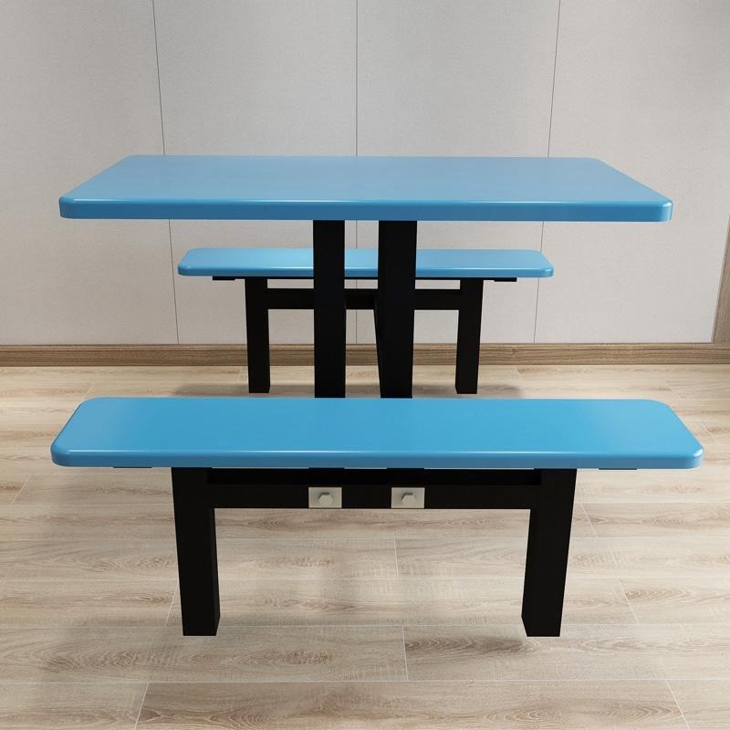 东莞员工食堂餐桌椅 新款玻璃钢长条餐桌椅生产厂家 尚邑家具STCZY-00044