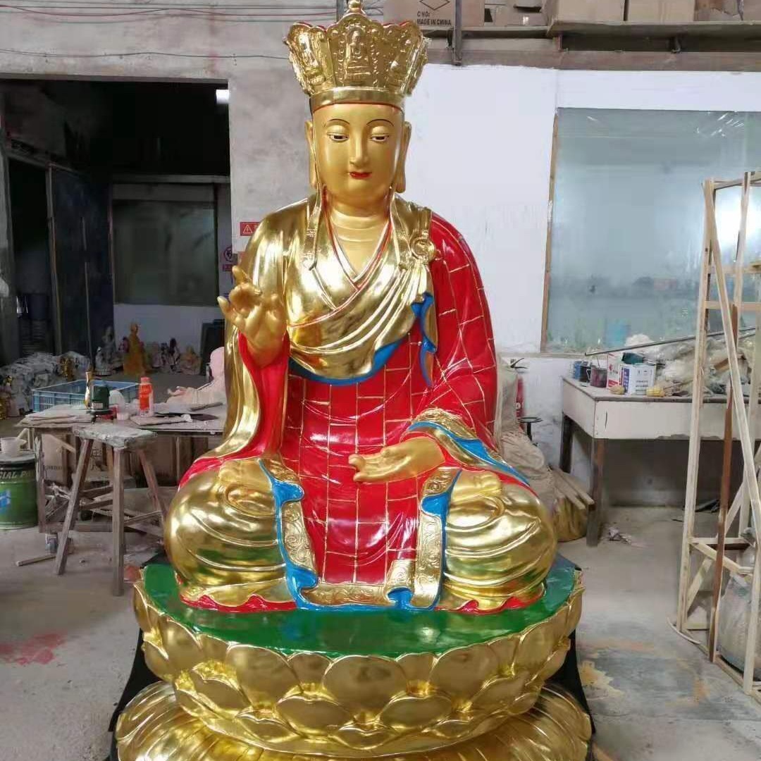 佛像 佛像铸造厂家直销寺庙地藏王菩萨佛像 坐莲花地藏王佛像 玻璃钢地藏王菩萨