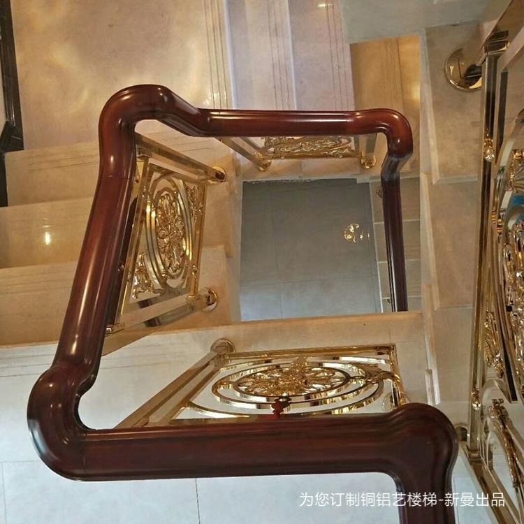 锦州铜艺雕花楼梯扶手轻奢是它的标签