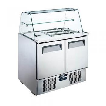 君诺底置沙拉柜直冷食品柜 0.9米食品保鲜柜  SL900C2-GL型 批发销售/货到付款