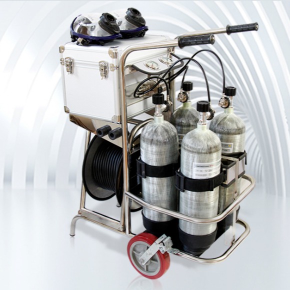 立式移动气源 空气呼吸器锦程安全  消防装备气瓶JC-CGR4×6.8/30图片