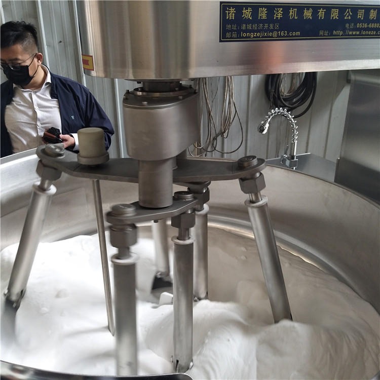 300L小麦粉炒锅 油茶面自动炒面机器 大型全自动干番薯粉炒锅图片