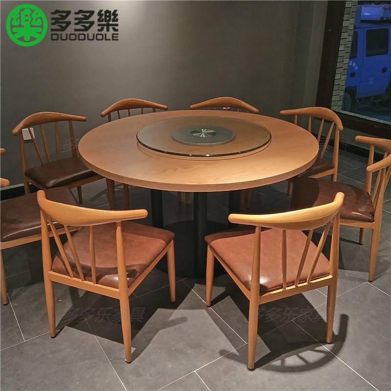 快餐餐桌 销售过百组合饭店餐厅桌椅 餐馆实木桌椅定制