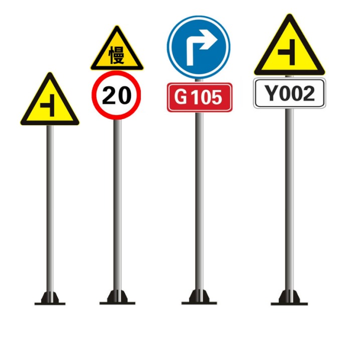 石家庄路标牌 交通路标杆 公路指示标牌加工 道路名称指路牌