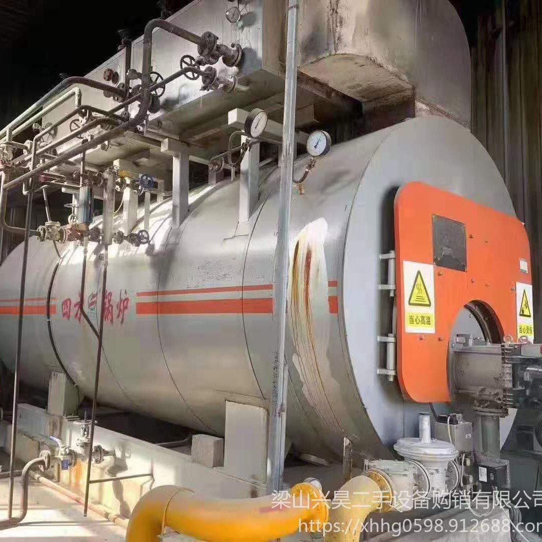 回收1-4吨二手燃气蒸汽锅炉 生物质锅炉及化工设备   4吨江苏二手双良锅炉