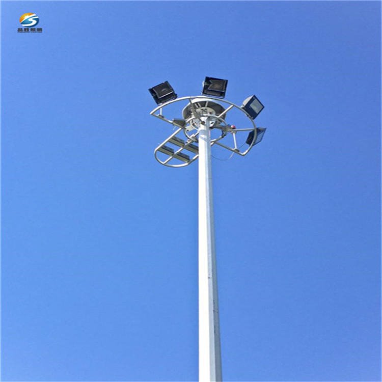 品胜高杆灯厂家定做 LED升降式高杆灯 户外25米1000W球场高杆灯图片