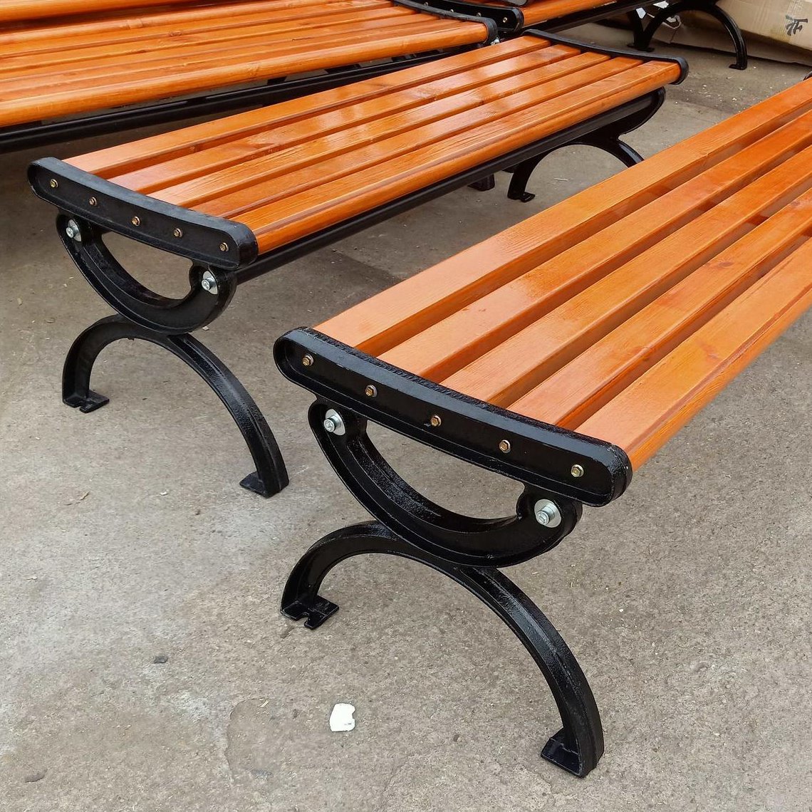 枣庄户外防腐木座椅 公园椅 园林座椅 公园座凳 园林座椅　厂家定制