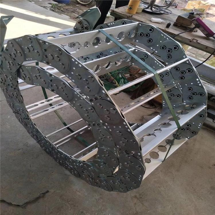 钢铝拖链定做厂家 德州生产桥式钢制拖链