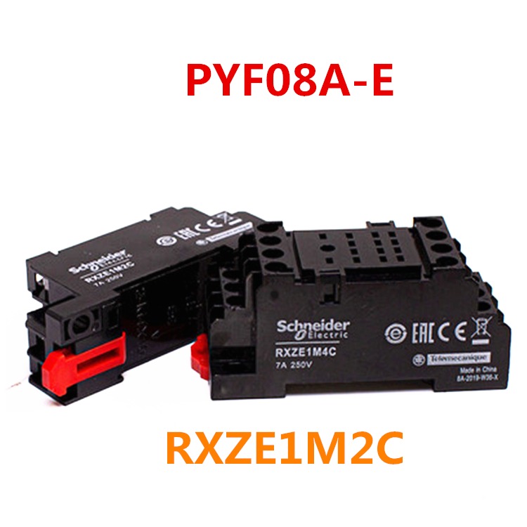 欧姆龙继电器座 PYF08A-E PYF08A 小型继电器底座8脚 适用于MY2N-GS H3Y-2-C RXZE1M2图片