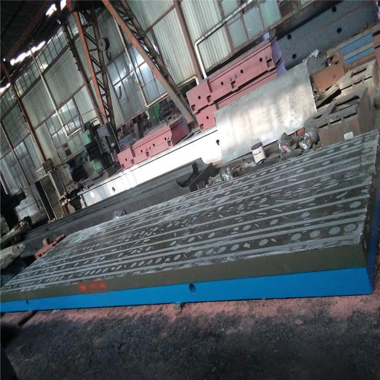 盛圣供应重型铸铁平台 装配平板 T型槽装配平台  铸铁工作台 基础平台