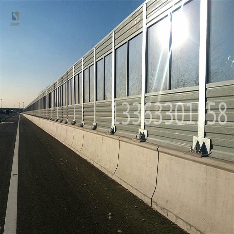 公路声屏障全金属隔音墙道路隔音屏障三海SHSPZ-001支持极速定制加工