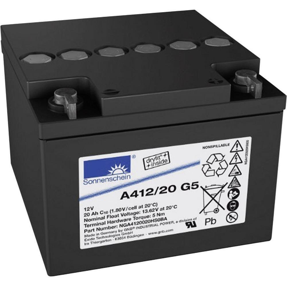 德国阳光蓄电池12V20AH A412/20G5 进口品质胶体电池质保三年图片