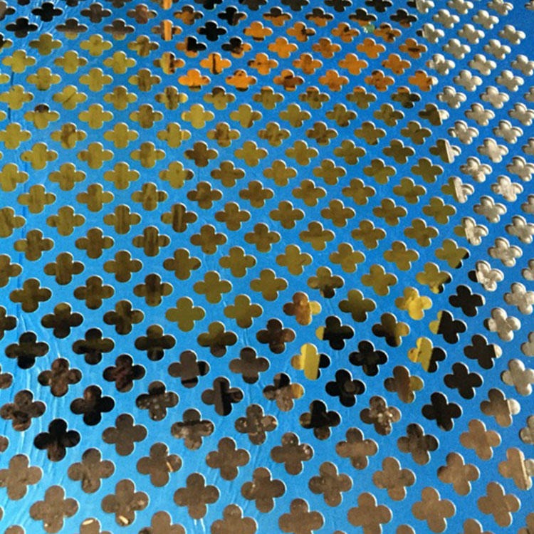 海淀区 梅花孔铝板网加工厂 装饰用十字孔冲孔板 异形孔图案网孔板  可激光切割  砖塔加工