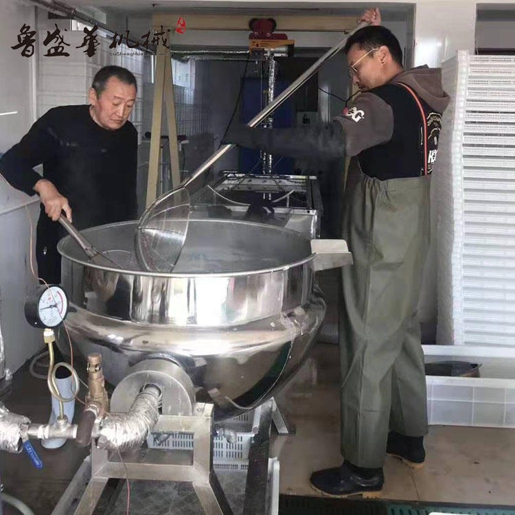 厂家直销金针菇加工夹层锅 蒸汽加热夹层锅 优质蒸煮锅