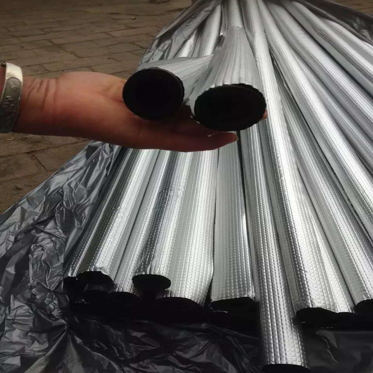 河北神州B1级普兰多阻燃橡塑保温管 贴铝箔橡塑管