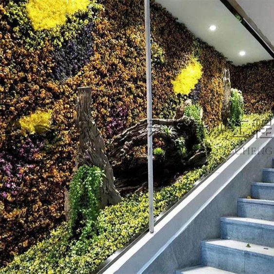 净化空气垂直绿化植物墙批发 生态植物墙 改善空气质量