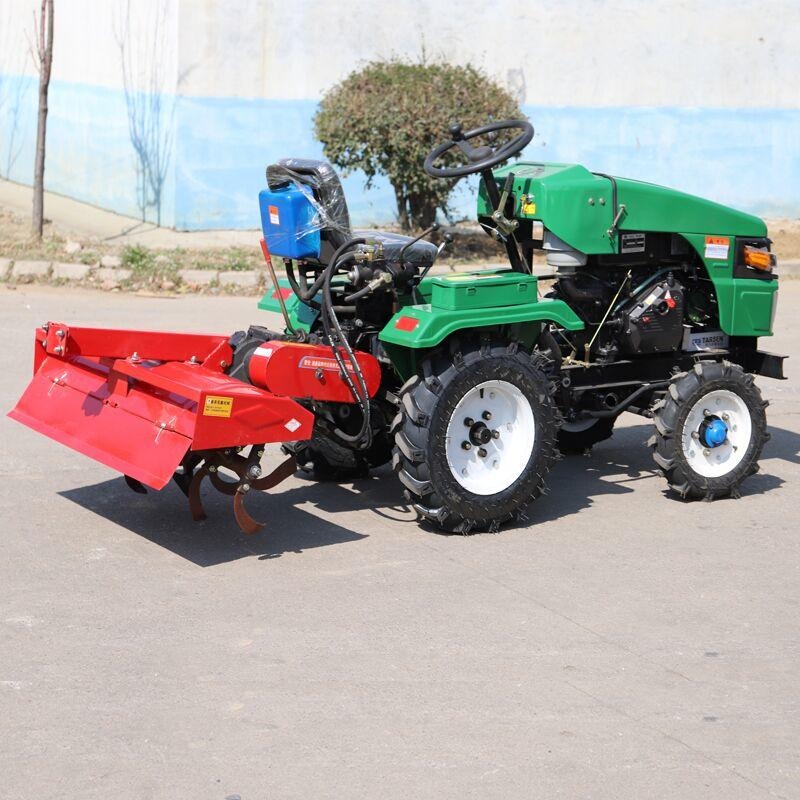 土地耕整多用四驱拖拉机 节能耐用四轮旋耕除草机生产554东方红拖拉机