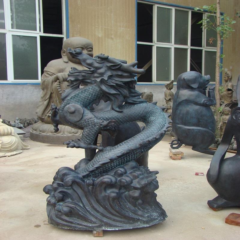 铜龙雕塑 铸铜龙雕塑厂家 唐韵园林
