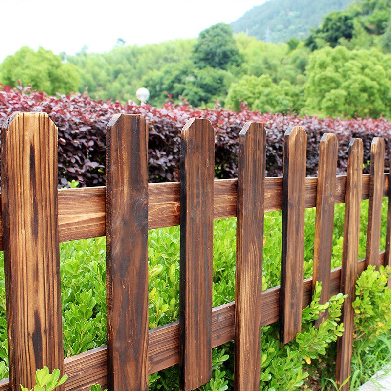 防腐木围栏 碳化木栅栏 实木篱笆护栏杆 佳星厂家