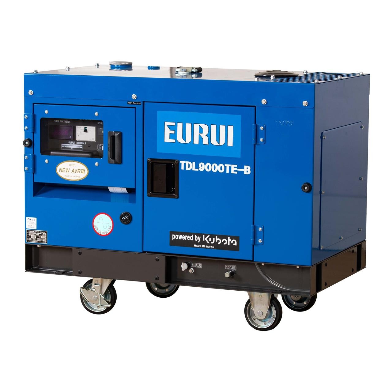 日本东洋EURUI 柴油三相5KW发电机  柴油静音发电机  日本东洋发电机 TDL9000TE-B