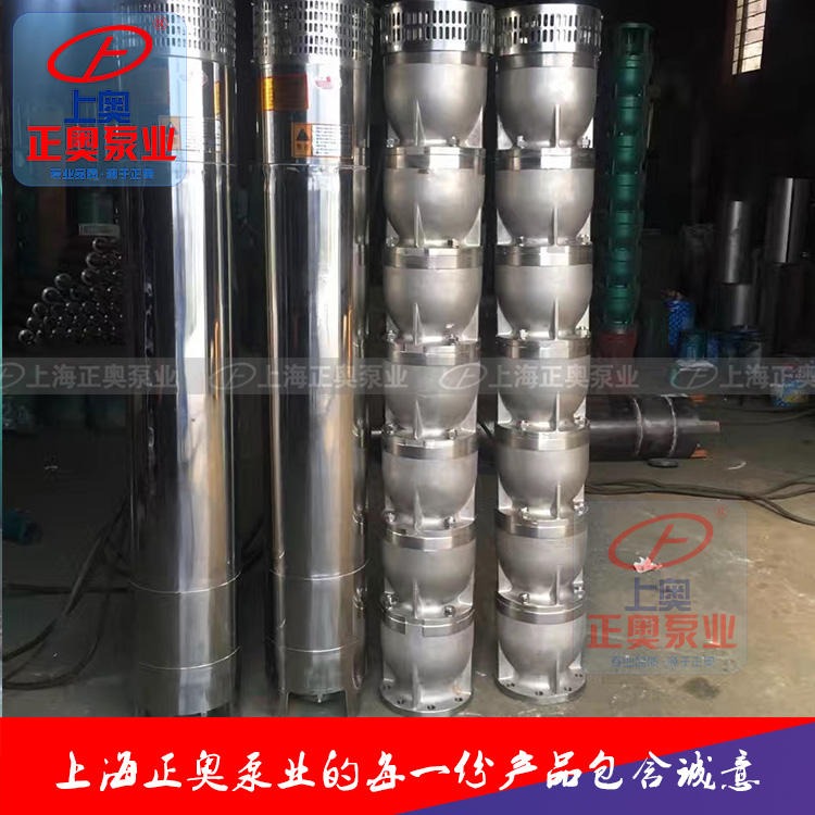 上海正奥200QJ型深井潜水电泵 不锈钢深井泵 上海深井泵图片