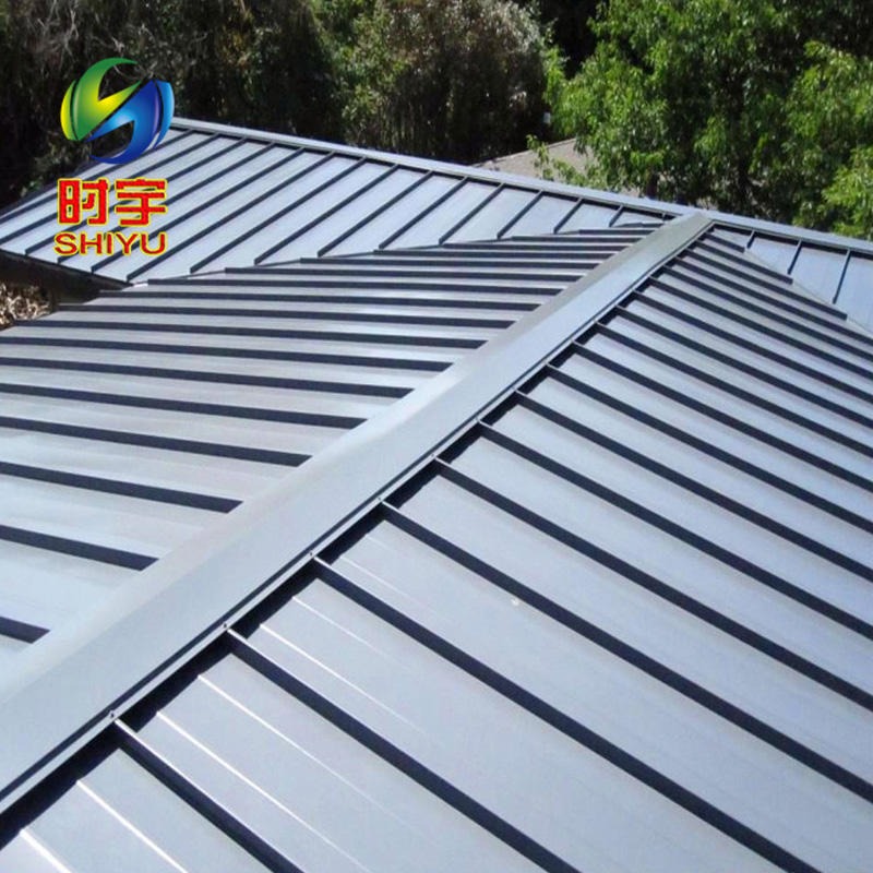 时宇 厂房屋面铝合金板 45-470直立锁边金属屋面系统 铝镁锰板