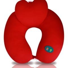 红素USB颈椎爱心呵护枕健康枕 保健枕 可定制logo 100件起订不单独零售