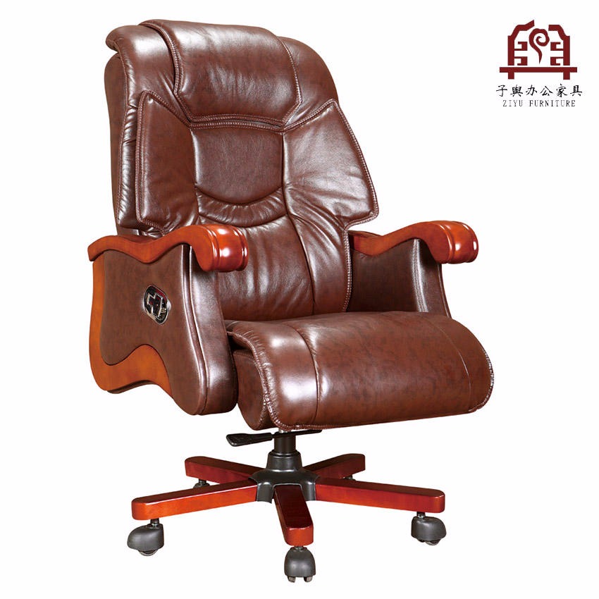 厂家直销 老板办公椅 老板椅 大班椅 实木老板椅 豪华老板椅 子舆家具 ZY-B-006