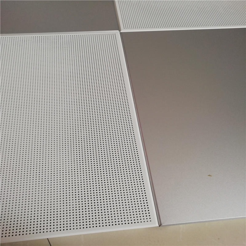 屹晟岩棉复合铝扣板冲孔防火铝天花板的吸音原理 防潮铝玻纤吸音板复合铝天花板