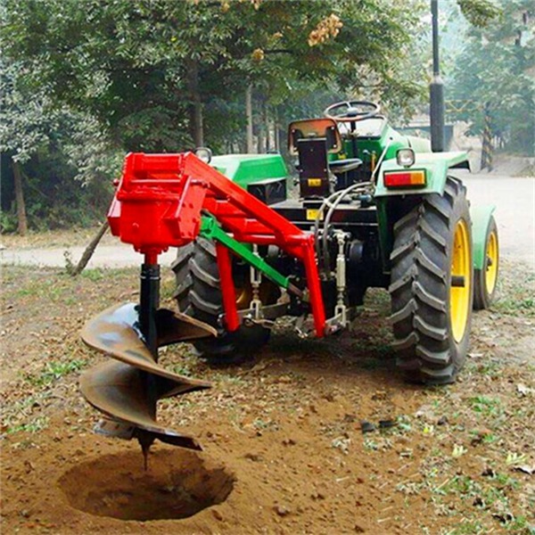 农用四轮拖拉机挖坑机    大面积植树造林拖拉机挖坑机   后悬挂款拖拉机挖树坑机实惠更好用