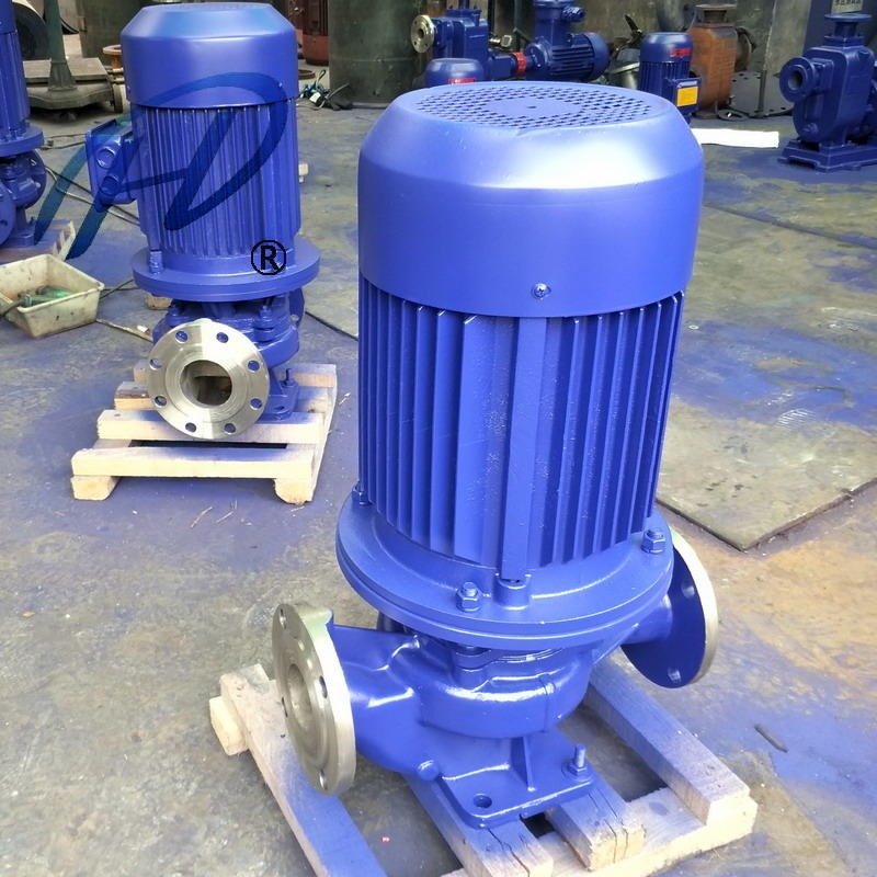 ISG50-160立式管道泵 25热水管道泵 50热水管道泵 irg热水管道泵 立式热水管道泵图片