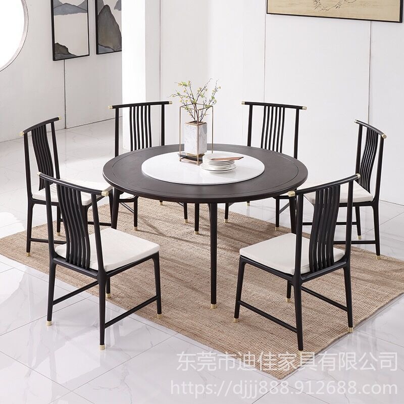 深圳市采购新中式餐桌椅 组合实木桌椅 陕西餐桌椅