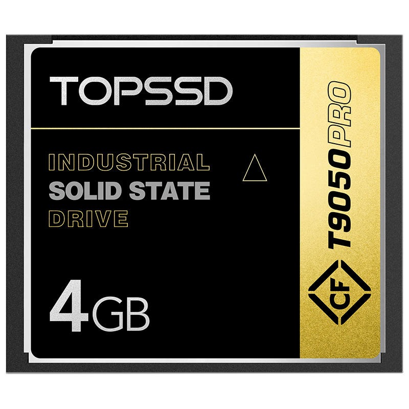 TOPSSD天硕 T9050Pro SLC工业级CF卡 4GB 工业CF卡 工控用CF卡 宽温三防  军工品质 匠心之选