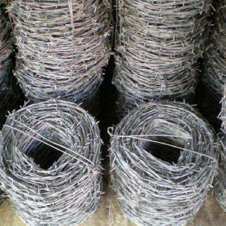 刺绳生产供应厂家-双股刺绳=刀片刺绳 院墙、山上 铁路隔离刺绳围栏网