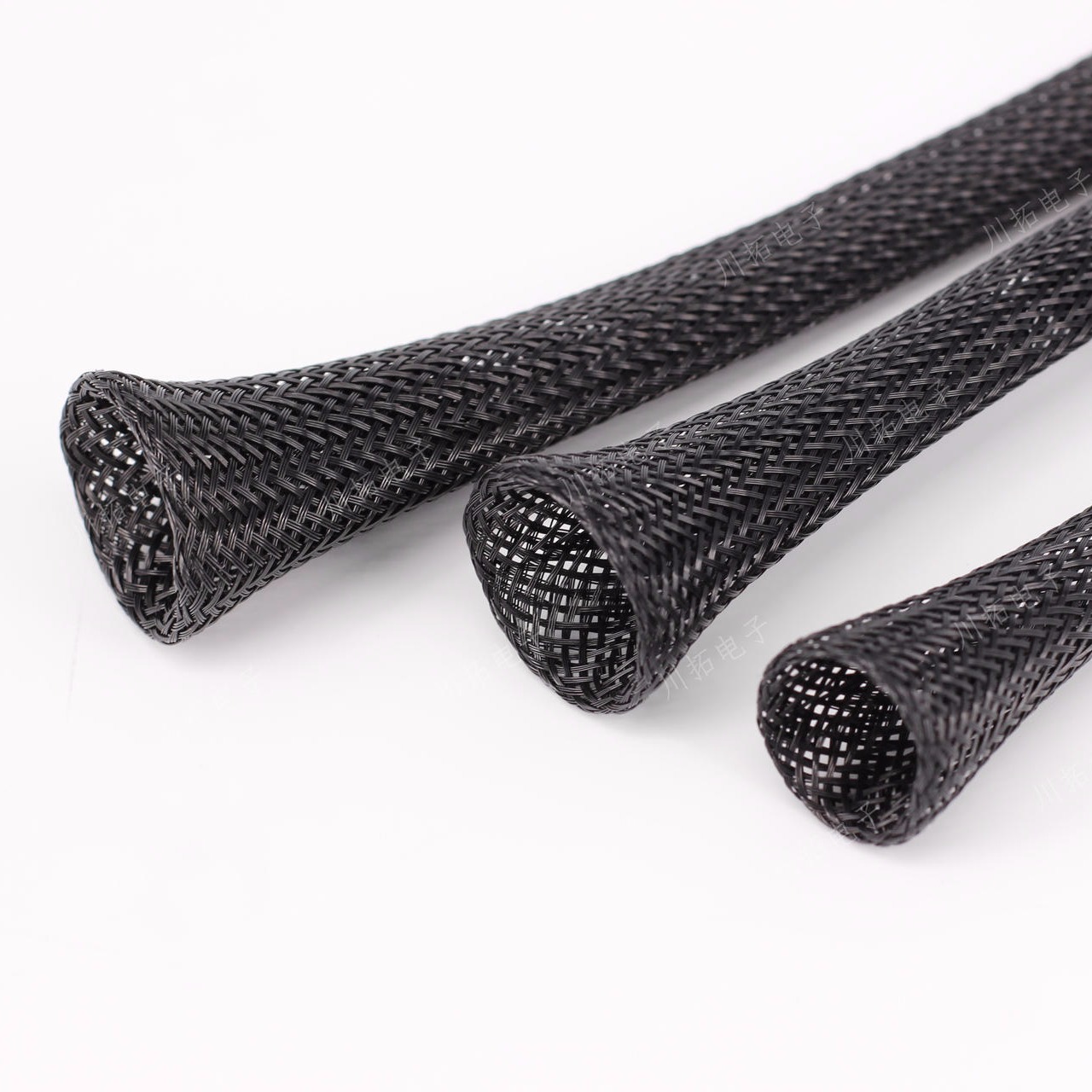 编织热缩套管 塑料管电线异形件表面保护黑色套管 厂家直销套管