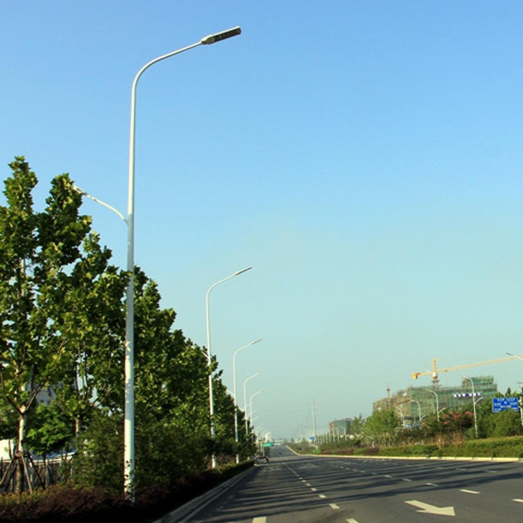 肇庆6米路灯生产厂家 6米80W双头路灯杆 镀锌路灯杆