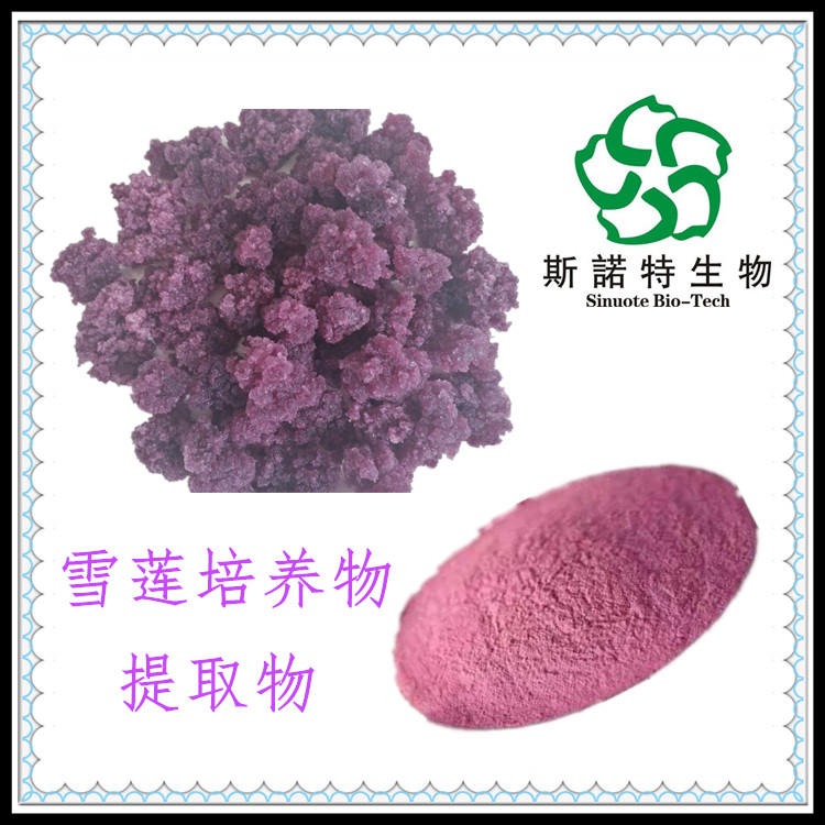 雪莲培养物粉 雪莲培养物提取物 淡紫色粉末 纯度高 厂家现货图片