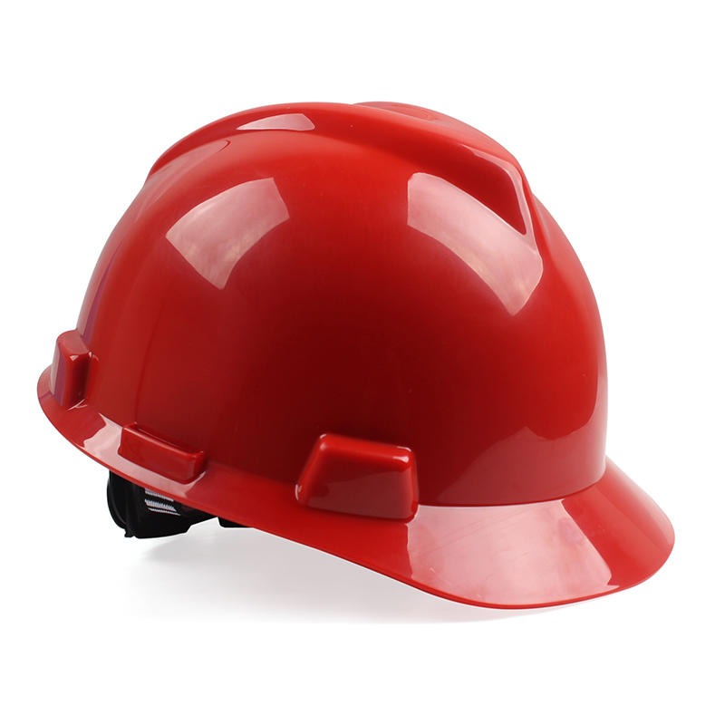 梅思安10172904PE标准型安全帽 红色PE帽壳超爱戴帽衬针织布吸汗带D型下颏带2019
