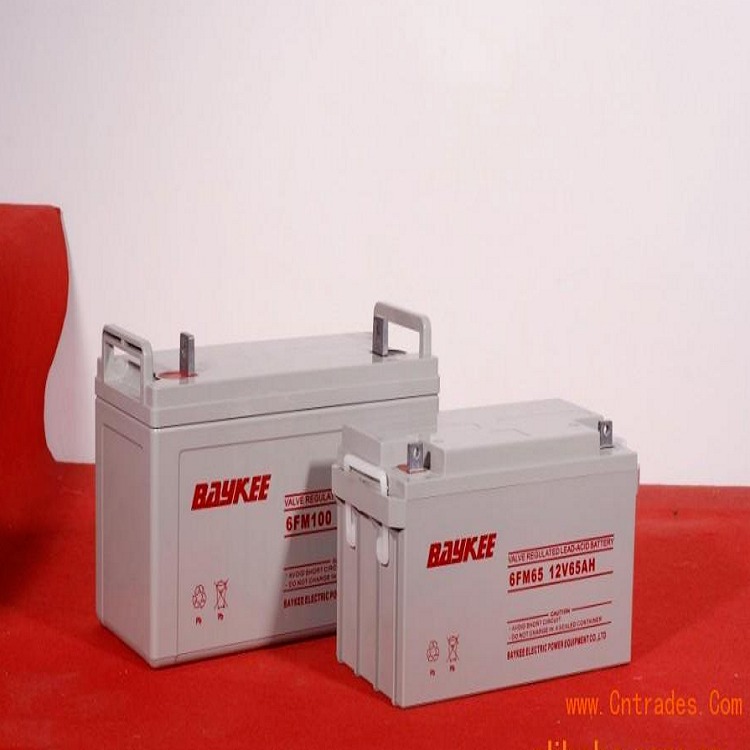 柏克蓄电池12V65AH BAYKEE蓄电池6FM65 质保三年 厂家直销 办公应急电源
